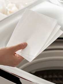 Papel de absorción de Color antimanchas y antidecoloración, 30 piezas, 11x14cm - Blanco - Ver 2