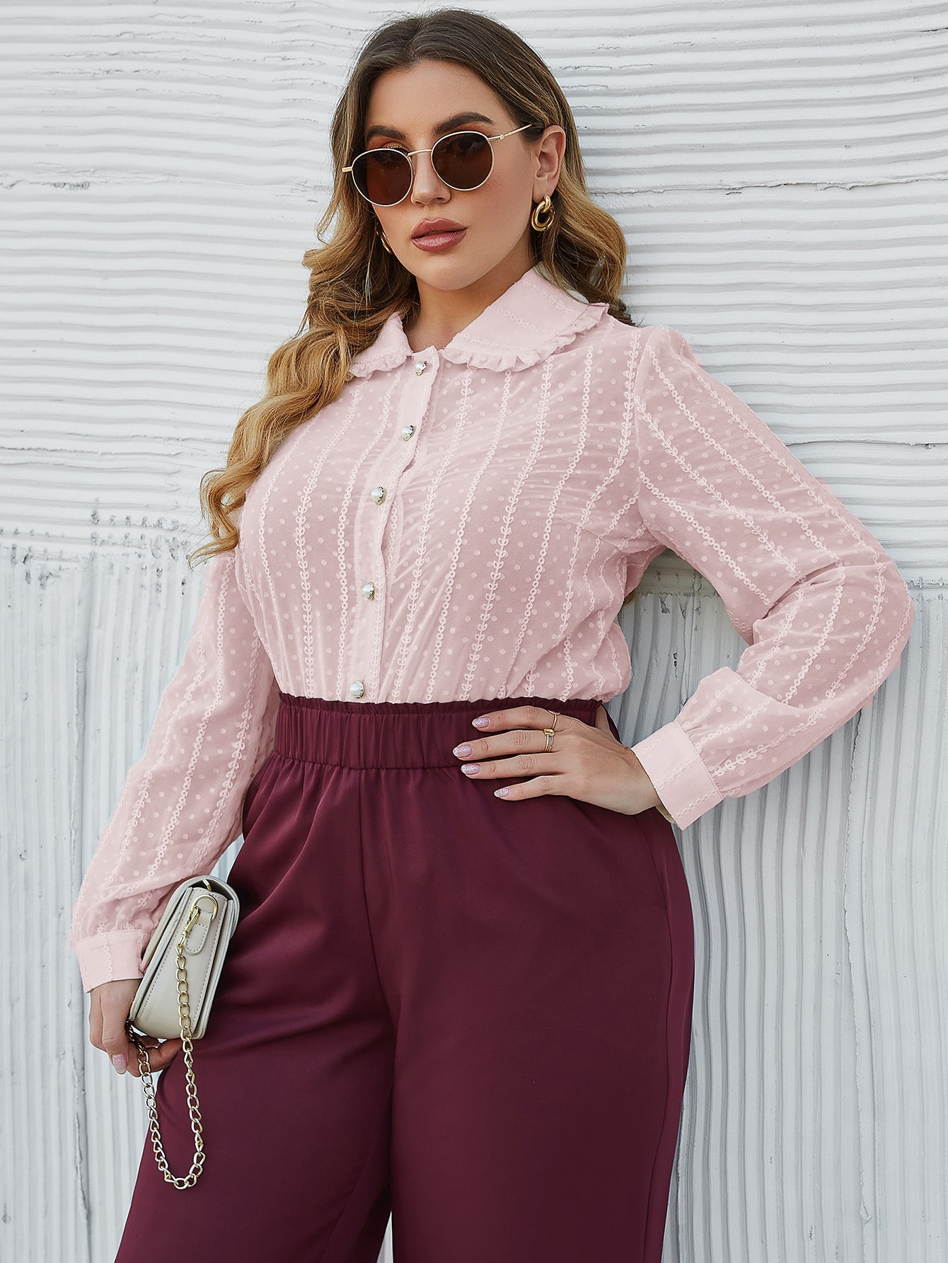 Camicetta Tunica Eileen Fisher Taglia 3X Rosa Jersey - Nuova Con Etichetta Coperta