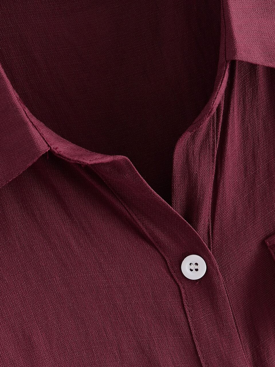 Rolled Cuff Button Front Shirt Button Up Shirt, School,Short Sleeve Tops