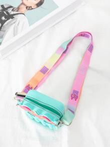 Unicorn Silicone Kids Crossbody Press Mini Shoulder Bag - Children's Unicorn Crossbody Bag - Green - View 2