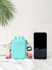 Unicorn Silicone Kids Crossbody Press Mini Shoulder Bag - Children's Unicorn Crossbody Bag - Green - View 4