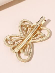 Bướm Rhinestone & Faux Pearl Trang trí Cá sấu Kẹp tóc - Nhiều màu - Xem 5