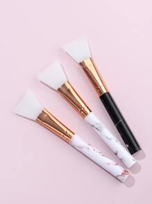 3pcs Marble Pattern Facial Sheet Brush - Clear - View 2