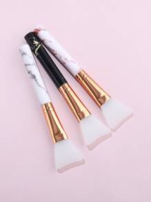 3pcs Marble Pattern Facial Sheet Brush - Clear - View 3