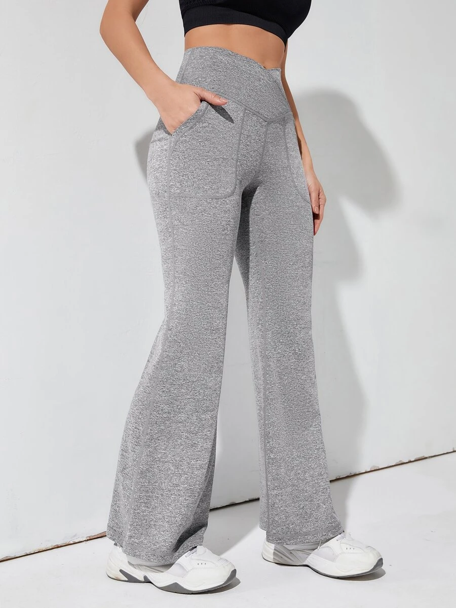 Breathable Softness Sports Pants - Light Grey - View 1
