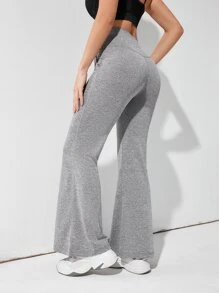 Breathable Softness Sports Pants - Light Grey - View 6