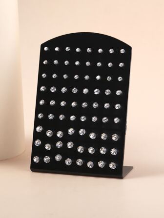 36 par Rhinestone Dekor Stud Örhängen Blandade storlekar Strass Stud Örhängen Kristall Örhängen Set Bröllopsfest Smycken Present