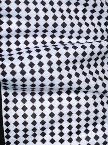 Manfinity Homme Men Argyle Print Polo Shirt - Black and White - View 6