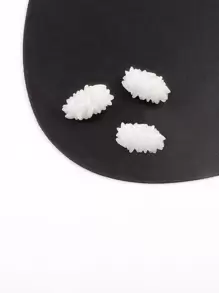 3 cái Kẹp Tóc Trang Trí Cá Sấu - trắng - Xem 1