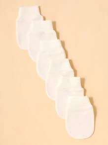 3pairs Baby Solid Gloves