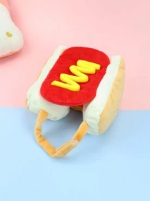 1 pieza Disfraz de mascota con hot dog con diseño - Multicolor - Ver 6