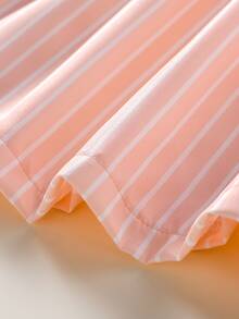 Đầm bé gái Xù màu trơn Dễ thương - Màu Hồng baby - Xem 7