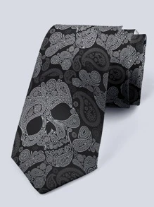 Men Paisley Print Tie - Multicolor - View 1