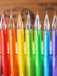 6 piezas Bolígrafo al azar de plástico