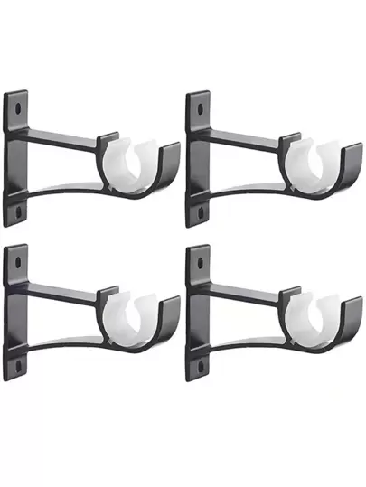 2pcs Plain Curtain Rod Bracket
