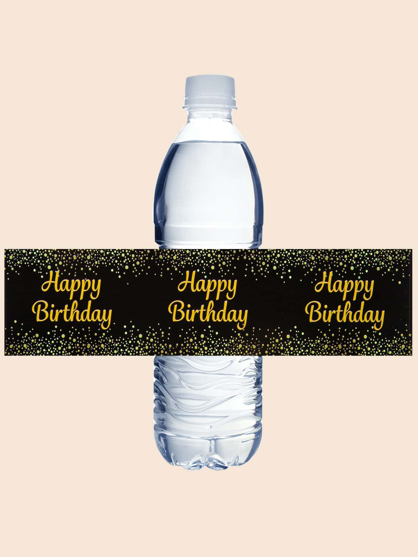 1 Set Of 10pcs - Happy Birthday Party Water Bottle Stickers, Party Stickers, Happy Birthday Stickers, Water Bottle Decals,Christmas - Multicolor - View 1