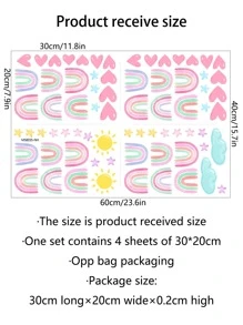 1 bộ miếng dán tường trang trí phòng sáng tạo cho phòng trẻ em, miếng dán, miếng dán tường, miếng dán vinyl để trang trí nhà cửa, vật dụng trang trí mùa xuân làm mới ngôi nhà của bạn, miếng dán trang trí Rama quà tặng sinh nhật tốt nghiệp - Nhiều màu - Xem 5