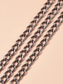 1roll DIY dây chuyền 3m - màu đen - Xem 6