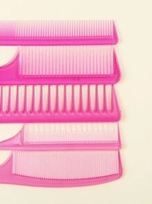Kommen 5入組素色梳子套裝 - 粉色 - 查看 3