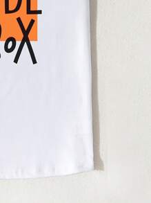 SHEIN Unity Slogan Graphic Top - White - View 4