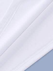 Manfinity Homme Męskie Tshirty & Kamizelki Prosty Basics - Biały - Zobacz 4