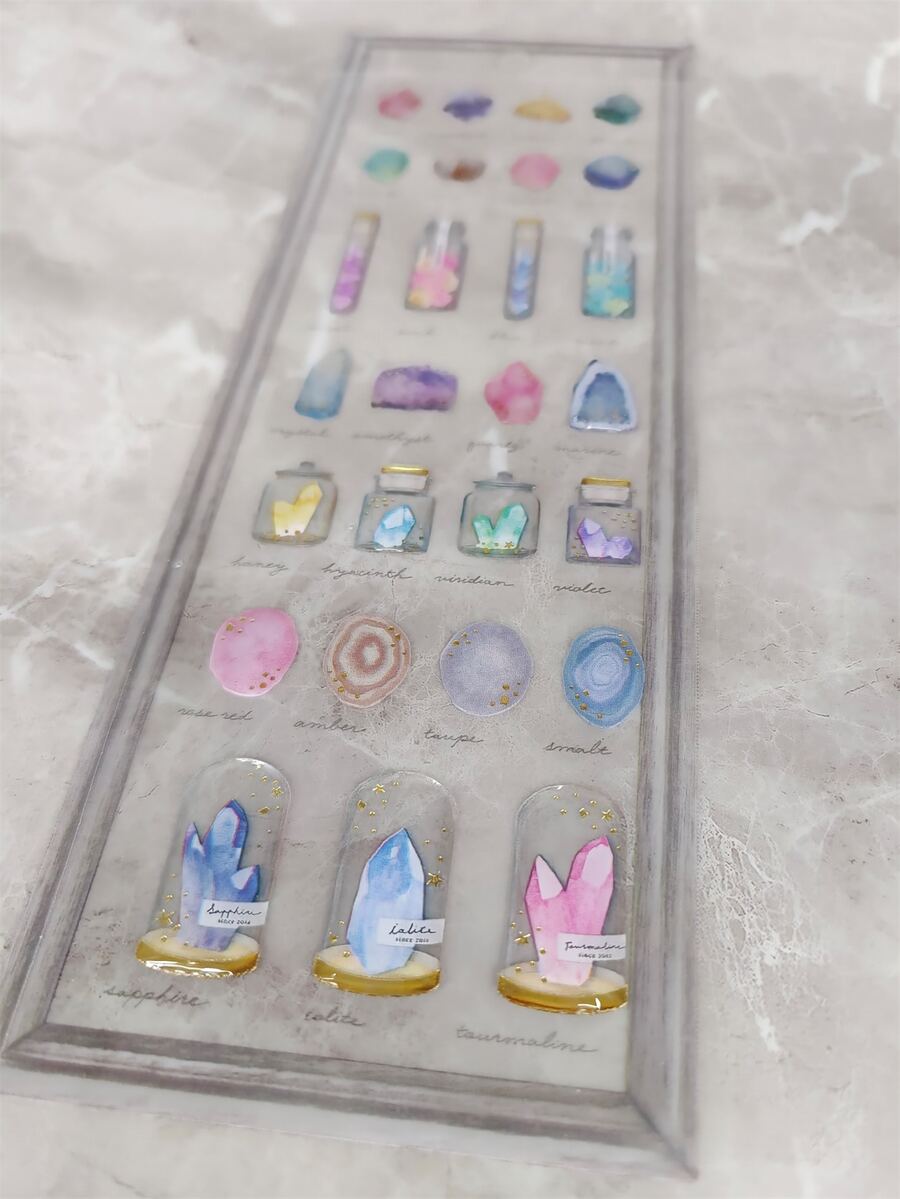 3入組混合圖案貼紙 - 彩色 - 查看 1