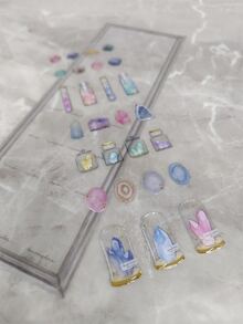 3入組混合圖案貼紙 - 彩色 - 查看 3