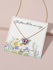 Mặt dây chuyền con bướm - Nhiều màu - Xem 2