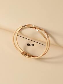 镂空手链 - 金黃色 - 查看 3