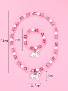 2入組女孩串珠首飾套裝 - 彩色 - 查看 3