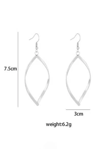 2pairs Geometric Drop Earrings - Multicolor - View 4