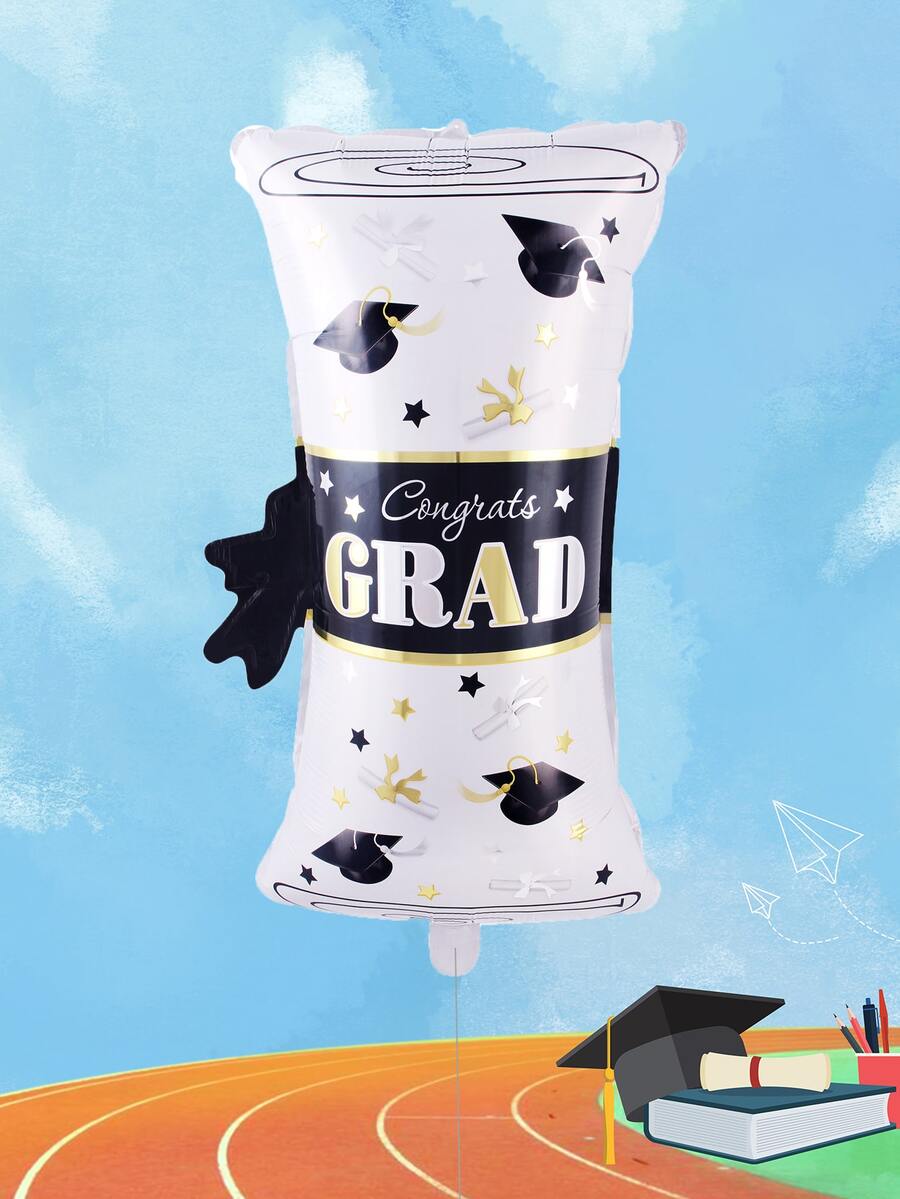 1入組畢業派對形狀小氣球 - 彩色 - 查看 1