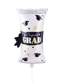 1入組畢業派對形狀小氣球 - 彩色 - 查看 2