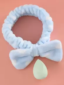 1pc Makeup Sponge For Face Make-Up+1pc Hairband For Fixing Hair - Multicolor - View 1