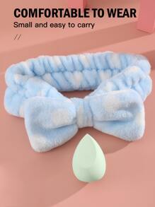 1pc Makeup Sponge For Face Make-Up+1pc Hairband For Fixing Hair - Multicolor - View 5