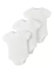 Bodysuits Em bé màu trơn - trắng - Xem 1