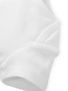 Bodysuits Em bé màu trơn - trắng - Xem 4