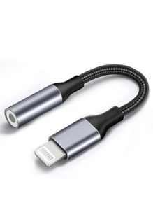 數據線轉換頭適用於iPhone - 黑色 - 查看 1