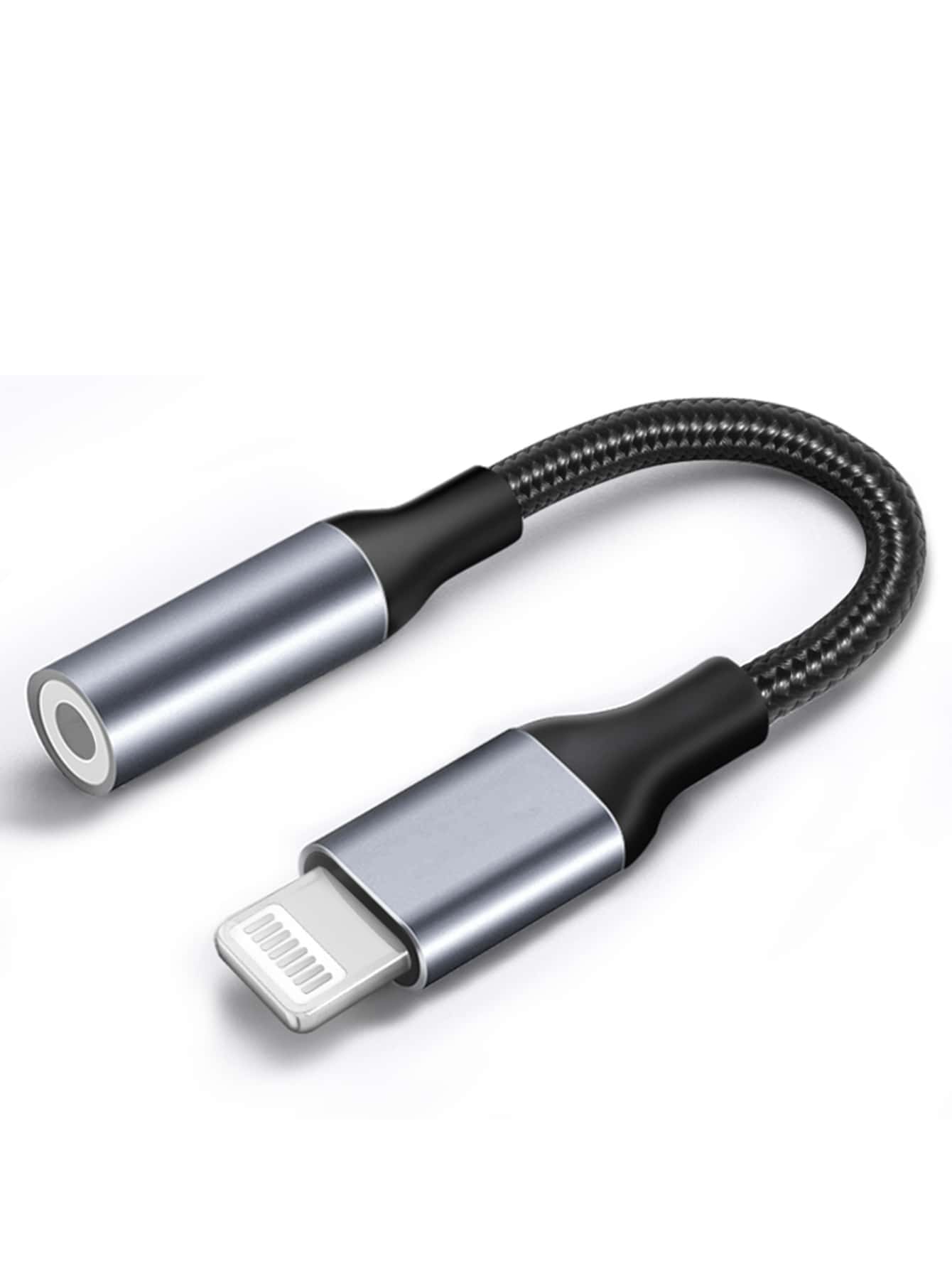 數據線轉換頭適用於iPhone - 黑色 - 查看 1