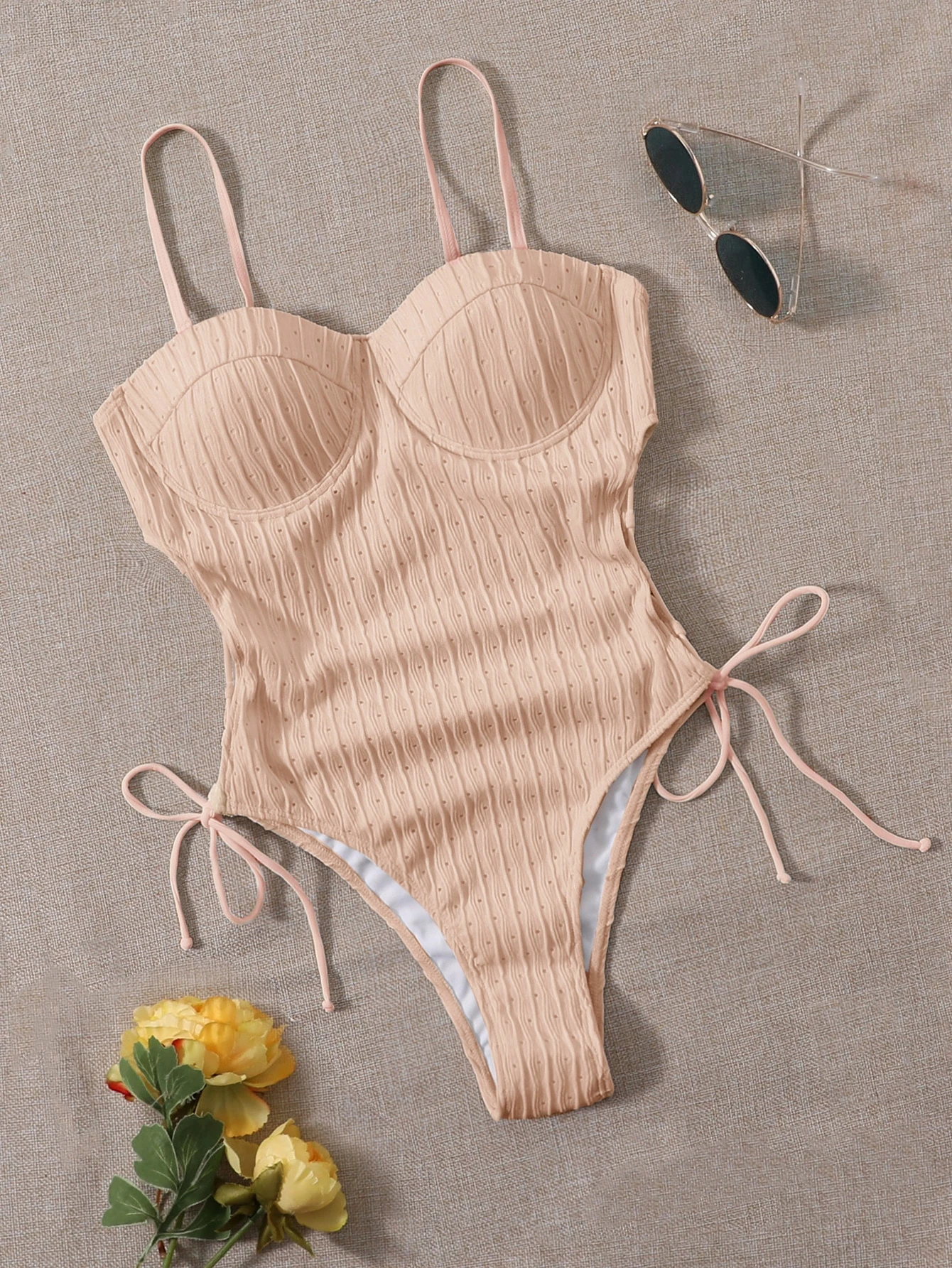 Underwire Push Up One Piece Swimsuit SHEIN UK