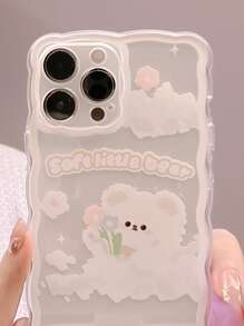 Ốp điện thoại họa tiết gấu hoạt hình tương thích với iPhone 15/15Pro/15Plus/15Promax - Nhiều màu - Xem 4