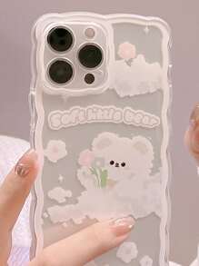 Ốp điện thoại họa tiết gấu hoạt hình tương thích với iPhone 15/15Pro/15Plus/15Promax - Nhiều màu - Xem 6