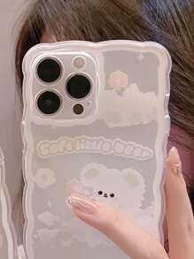 Ốp điện thoại họa tiết gấu hoạt hình tương thích với iPhone 15/15Pro/15Plus/15Promax - Nhiều màu - Xem 7