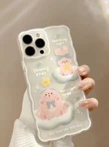 Cartoon Rabbit Pattern Phone Case - Multicolor - View 3