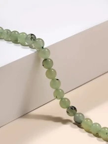 Phụ kiện trang sức tự làm 1strand Bead - màu xanh lá - Xem 2