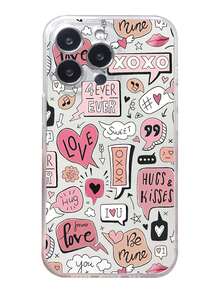 Hộp đựng điện thoại đồ họa bảng chữ cái hoạt hình - Nhiều màu - Xem 5