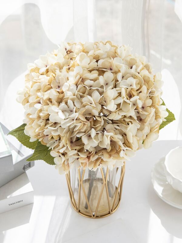 1/3/6 piezas Ramo de flores de hortensias artificiales, planta floral falsa, decoración de habitación, decoración de otoño, decoración de jardín de otoño, centro de mesa, decoración de fiesta de cumpleaños, cesta de flores de boda, ramo de novia, decoración del hogar, restaurante, dormitorio, decoración de alféizar, decoración de jarrón, regalo del Día de San Valentín, decoración de Año Nuevo, jardín al aire libre, de vuelta a la escuela