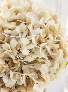 1/3/6支装仿真绣球花束，假花植物，房间装饰，秋季装饰，花园秋季装饰，餐桌摆件，生日派对装饰，婚礼花篮，新娘捧花，家居装饰，餐厅，卧室，窗台装饰，花瓶装饰，情人节礼物，新年装饰，户外花园，返校季 - 米色 - 查看 3