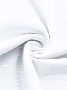 1pc Romantic Lace Edged Round Tablecloth, Suitable For Home Decor And Holidays - White - View 5