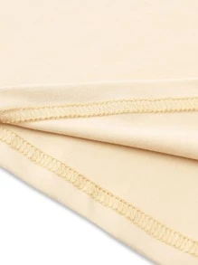 Manfinity Homme Men Letter Graphic Short Sleeve Tee - Khaki - View 3